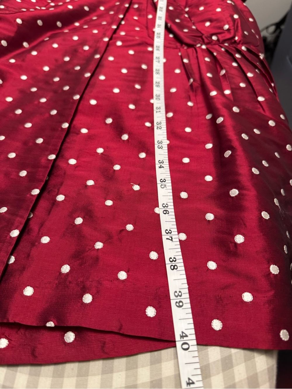 Diane Von Furstenberg Red Polka Dot Wrap Midi Dress - Picture 6 of 7